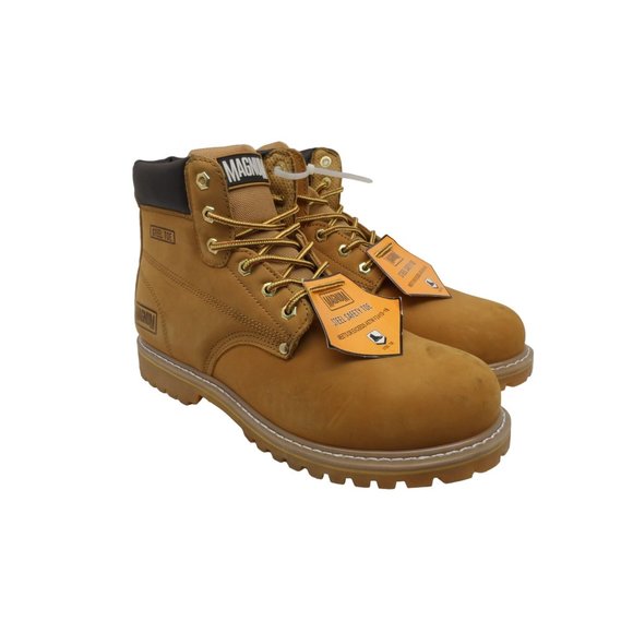 Magnum Shoes Magnum Mens Gritstone Steel Toe Work Boots 7978 Wheat